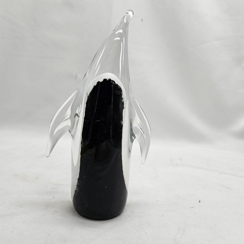 FM Konstglas Ronneby SWEDEN‎  Crystal Penguin Glass Figure 7" Tall signed - Picture 10 of 14